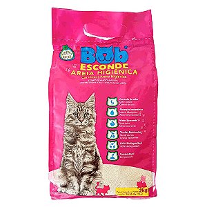 Areia Higiênica para Gatos Bob Esconde 2kg