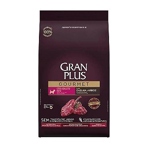 Ração Gran Plus Gourmet Cães Adultos Mini Ovelha e Arroz 10,1kg pac. Indiv. 1kg