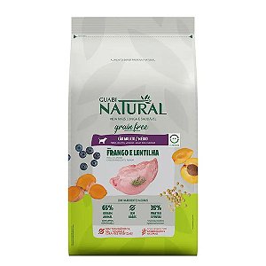 Ração Guabi Natural Grain Free Cães Adultos Raças Médias Frango e Lentilha 12 kg