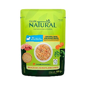 Ração Úmida Guabi Natural Cães Carne, Frango, Arroz e Vegetais 100 g