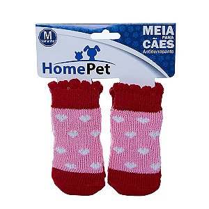 Meia Coração HomePet Rosa G