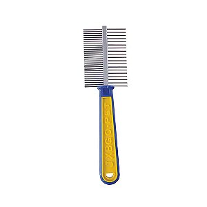 Pente Cabo Plástico HomePet 49 Dentes Duplo Único