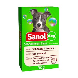 Sabonete Barra Sanol Dog Citronela 90Gr