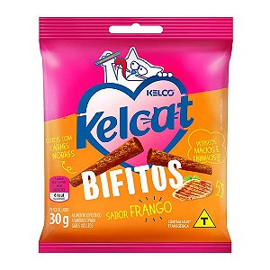 Petisco Kelcat Snack Bifitos Frango 30 g