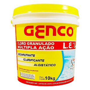 Cloro Genco 10kg Multi Ação - 3 em 1 Único
