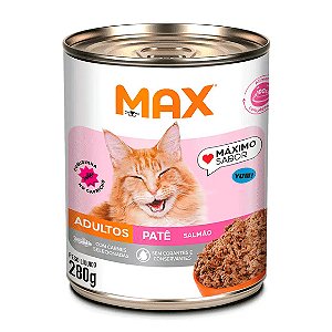Ração Úmida Max Cat Adultos Patê Salmão 280 g