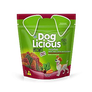 Biscoito Croc DogLicious Vegetais, Beterraba, Cenoura e Espinafre 500g
