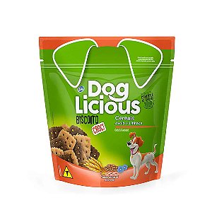 Biscoito Croc DogLicious Cereais, Aveia e Linhaça 500g