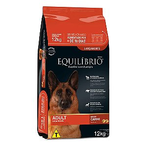 Ração Equilíbrio Cães Adultos Large Breeds Carne 12 kg