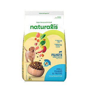 Ração Naturalis Cães Filhotes Peru, Frango e Frutas 15 kg