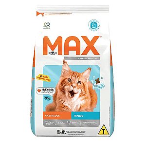 Ração Max para Gatos Castrados Frango 3 kg