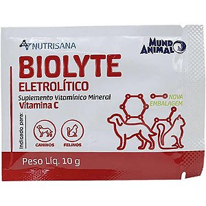 Suplemento Mundo Animal NutriSana Biolyte para Cães 10g - Caixa com 12 sachês 10 g