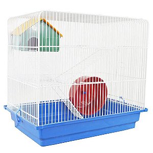 Gaiola Para Hamster Topolino Azul Contrera 3 Andares Epóxi Único