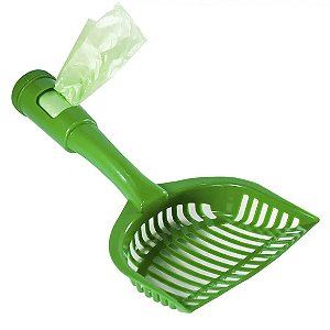 Pá Higiênica Para Cães Com Porta-Sacos Único
