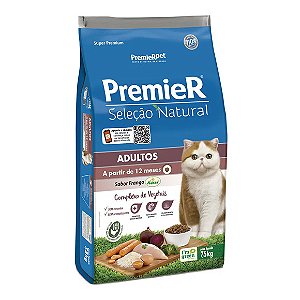 Ração Premier Gatos Adultos Seleção Natural 7,5 kg