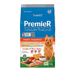 Ração Premier Seleção Natural Cães Adultos Pequeno Porte Frango com Chia e Quinoa 10,1 kg