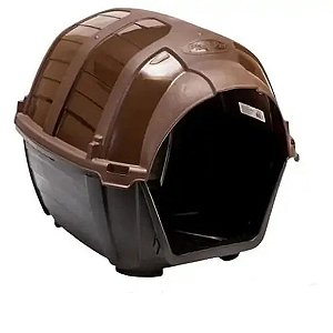Casa Plast Pet Stone House Para Cães Marrom N° 02