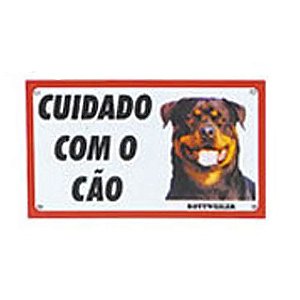 Placa de Advertência Rottweiler AMF Único