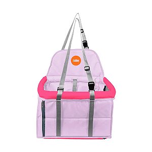 Assento Transpet para Cães e Gatos Tubline Rosa e Lilás P - Até 10kg