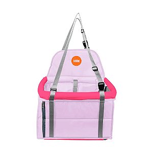 Assento Transpet para Cães e Gatos Tubline Rosa e Lilás M - Até 15kg