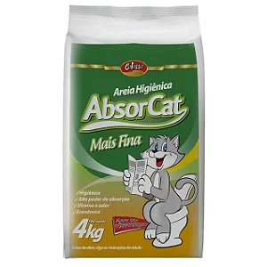 Areia Absorcat Mais Fina Colosso 4 Kg