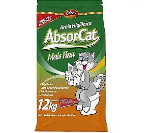 Areia Absorcat Mais Fina Colosso 12 Kg