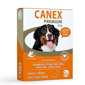 Vermífugo Canex Premium Cães acima 40 kg 3,6 g