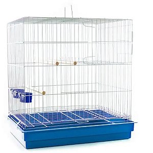 Gaiola Criadeira para Calopsita com suporte de ninho Ring Neck Azul Único