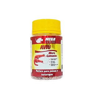 Petisco Aviú para Peixes e Tartarugas Mega Food 15g