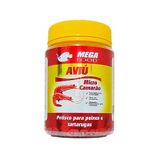 Petisco Aviú para Peixes e Tartarugas Mega Food 60g