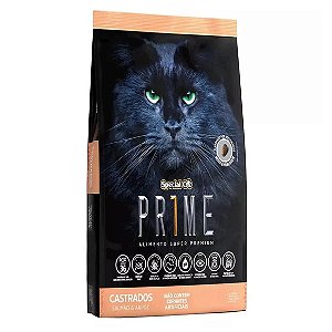 Ração Gato Special Cat Prime Castrados Salmão E Arroz 10,1 Kg