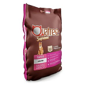 Ração Quatree Gatos Adultos Salmão Arroz 15 kg