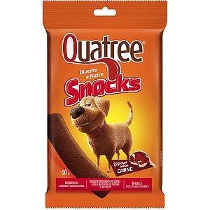 Quatree Snacks Bifinhos Sabor Carne 60 gamas