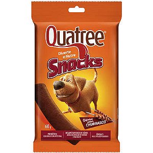 Quatree Snacks Bifinhos Sabor Churrasco 60 gamas