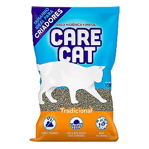 Areia Higiênica Carecat Tradicional Clássica 10 kg
