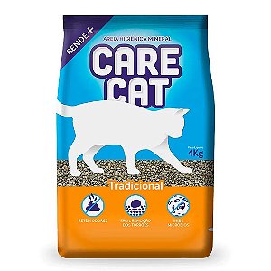 Areia Higiênica Carecat Tradicional Clássica 4 kg