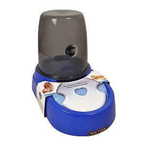 Bebedouro Automático Pelo Longo Pet Flex Azul 1,8 L
