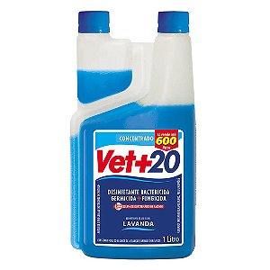 Desinfetante Bactericida Concentrado Vet+20 Lavanda 1 L