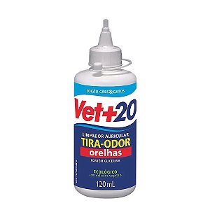 Loção Limpa Orelhas Vet+20 120 ml