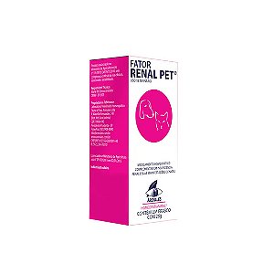 Fator Renal Pet Arenales Medicamento Homeopático para Cães e Gatos 26g