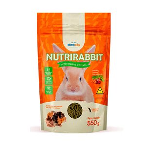 Ração Nutricon Para Mini Coelho Nutrirabbit 550 g