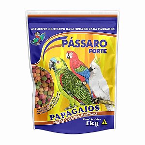 Alimento Extrusado para Papagaios Pássaro Forte 1 kg