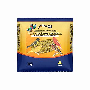 Ração para Canários Vita Amarela Pássaro Forte 200 g