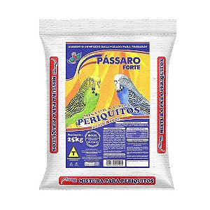 Mistura para Periquitos Pássaro Forte 25 kg