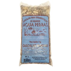 Cascalho para Aquário Mineiro Aqua Pedras Nº3 1 kg
