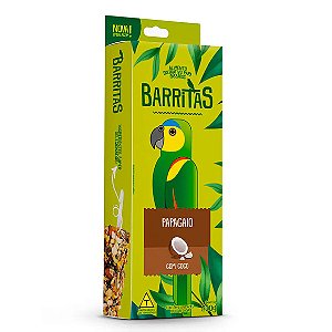 Bastão de Sementes com Coco Barritas Papagaio Zootekna 200g