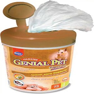Lenços Umedecidos para Roedores Genial Pet 75 unidades 75 unidades