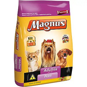 Ração Premium para Cães Adultos Raças Pequenas Carne e Vegetais Magnus 3kg