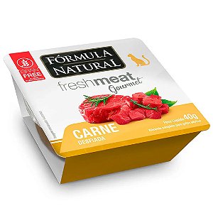 Ração Úmida Fórmula Natural Fresh Meat Gourmet Gatos Adultos Carne Desfiada 40 g