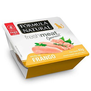 Ração Úmida Fórmula Natural Fresh Meat Gourmet Gatos Adultos Peito de Frango 40 g